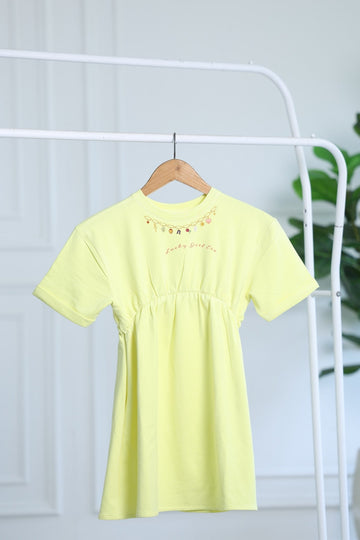 Ezra Dress | Lucky Charm Necklace Print Girls Dress | Soft Breathable Kids wear India