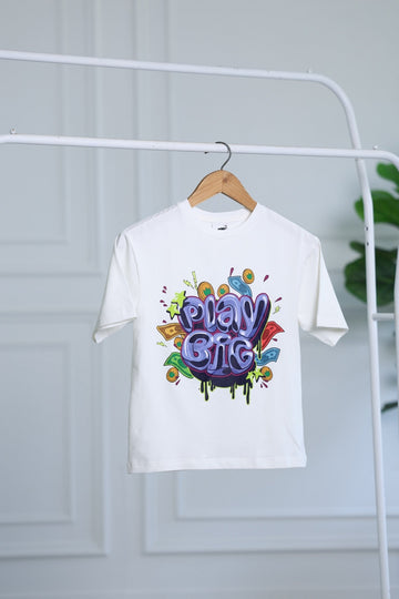 RIO Bamboo Graphic T-Shirt | Play Big Print Kids Tee | Soft Breathable Premium Kids wear India