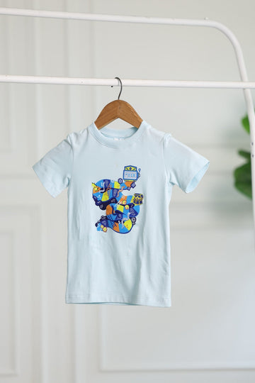 WILLOW Bamboo Graphic T-Shirt | Snakes & Ladders Print Kids Tee | Soft Breathable Kids wear India